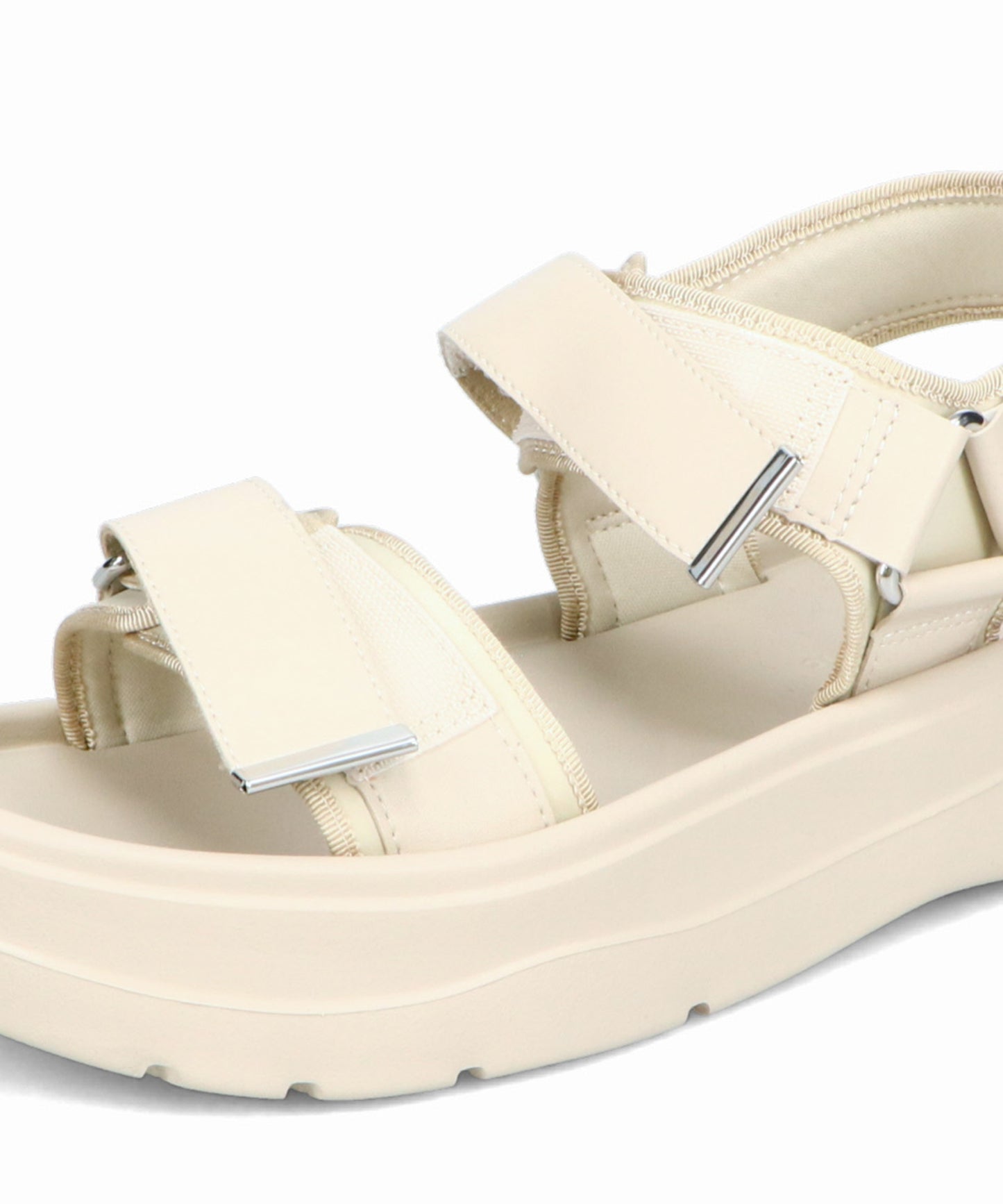 【Fit meサンダル/新色追加】メタルパーツ厚底サンダル/51226