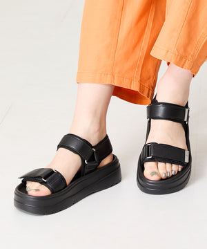 【Fit meサンダル】メタルパーツ厚底サンダル/51226