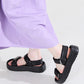 【Fit meサンダル/新色追加】メタルパーツ厚底サンダル/51226