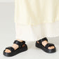 【Fit meサンダル】メタルパーツ厚底サンダル/51226