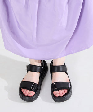 【Fit meサンダル/新色追加】メタルパーツ厚底サンダル/51226