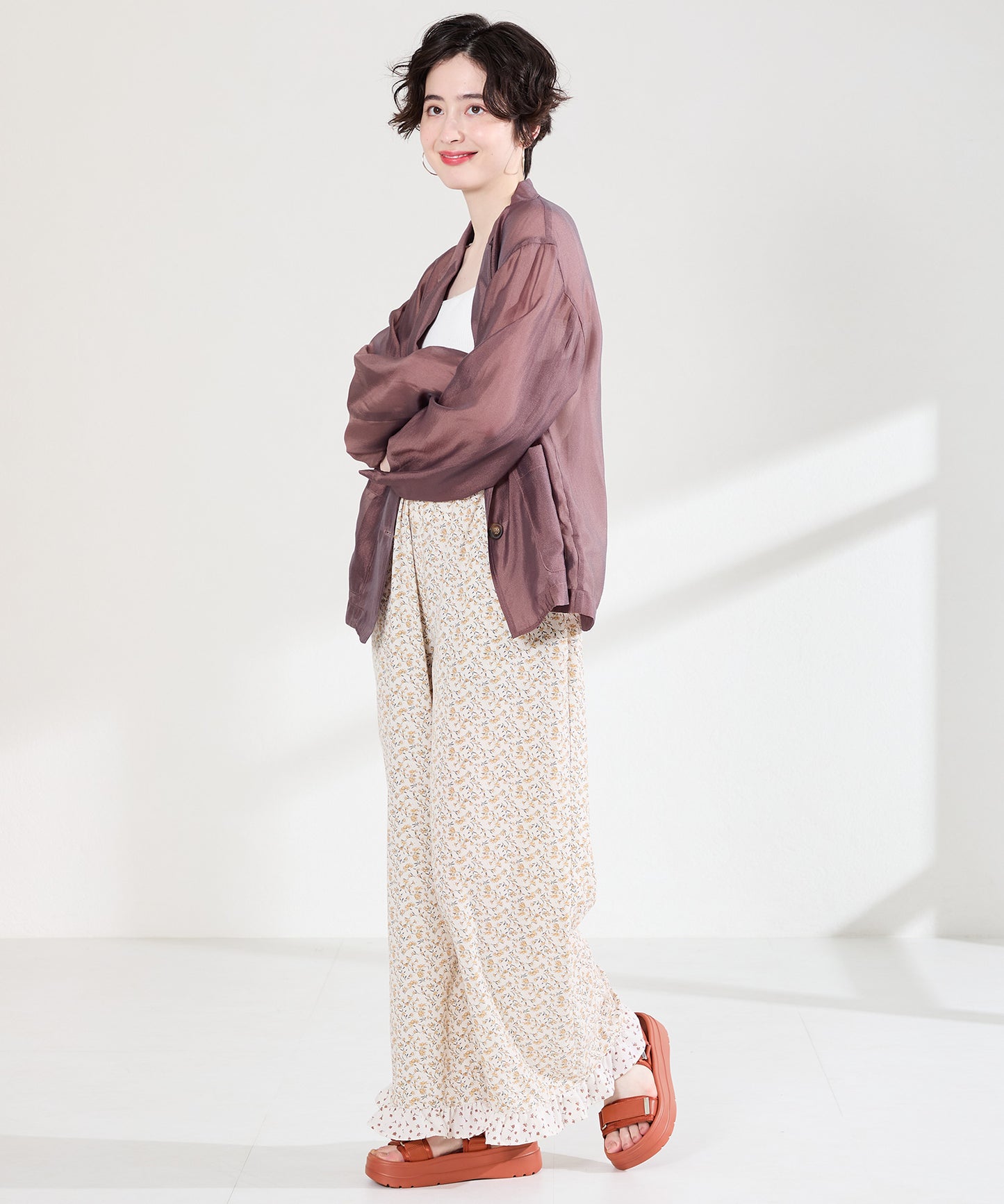 【Fit meサンダル/新色追加】メタルパーツ厚底サンダル/51226