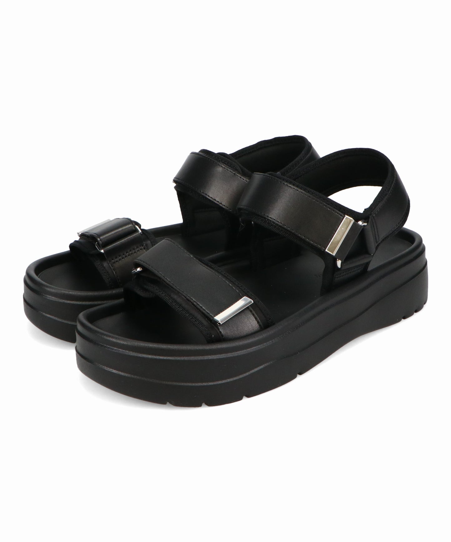 【Fit meサンダル/新色追加】メタルパーツ厚底サンダル/51226