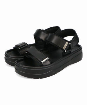 【Fit meサンダル/新色追加】メタルパーツ厚底サンダル/51226