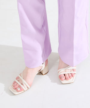 【新色追加】アシンメトリーストラップヒールサンダル/51230