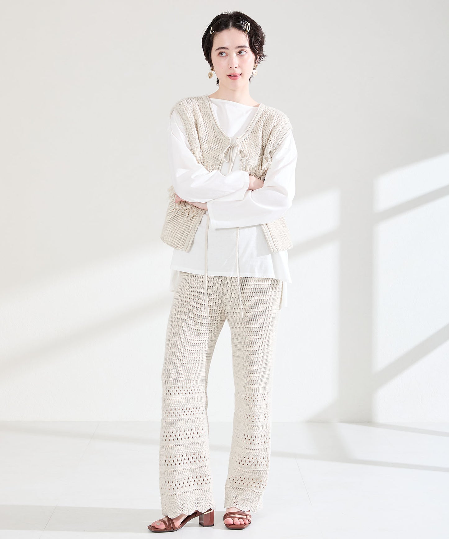 【新色追加】アシンメトリーストラップヒールサンダル/51230