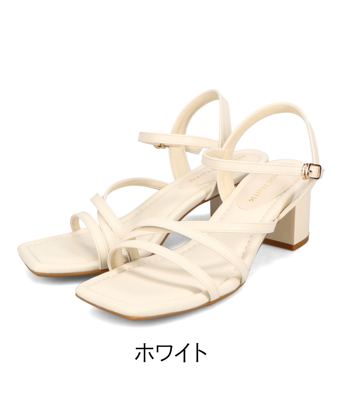 【新色追加】アシンメトリーストラップヒールサンダル/51230