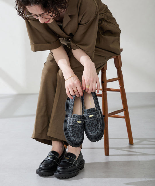 【カタログ掲載アイテム】厚底コインローファー/51304