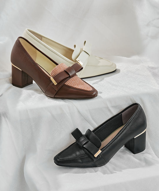 【カタログ掲載アイテム】リボンベルトヒールローファー/51311