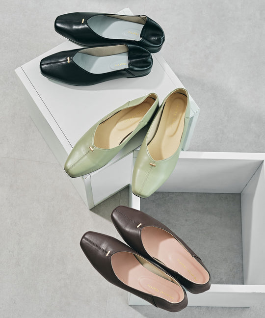 ゴールドパーツVカットバブーシュ/51312