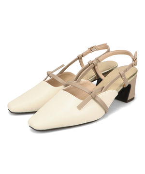 【WEB先行予約/8月下旬発売予定】細ストラップバックベルトパンプス/51314