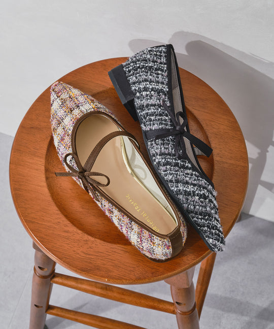 ポインテッドトゥツイードパンプス/51319