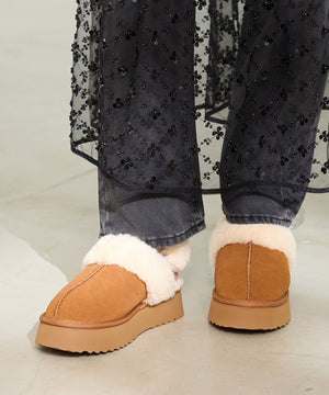 厚底ムートン2wayサンダル/51320