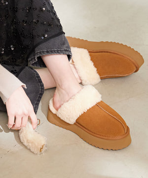 厚底ムートン2wayサンダル/51320