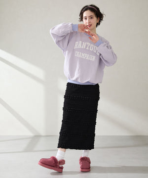 厚底ムートン2wayサンダル/51320