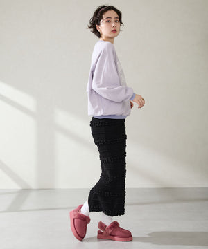 厚底ムートン2wayサンダル/51320