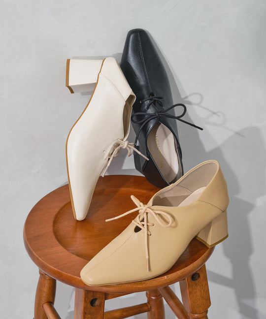 レースアップバブーシュパンプス/51322