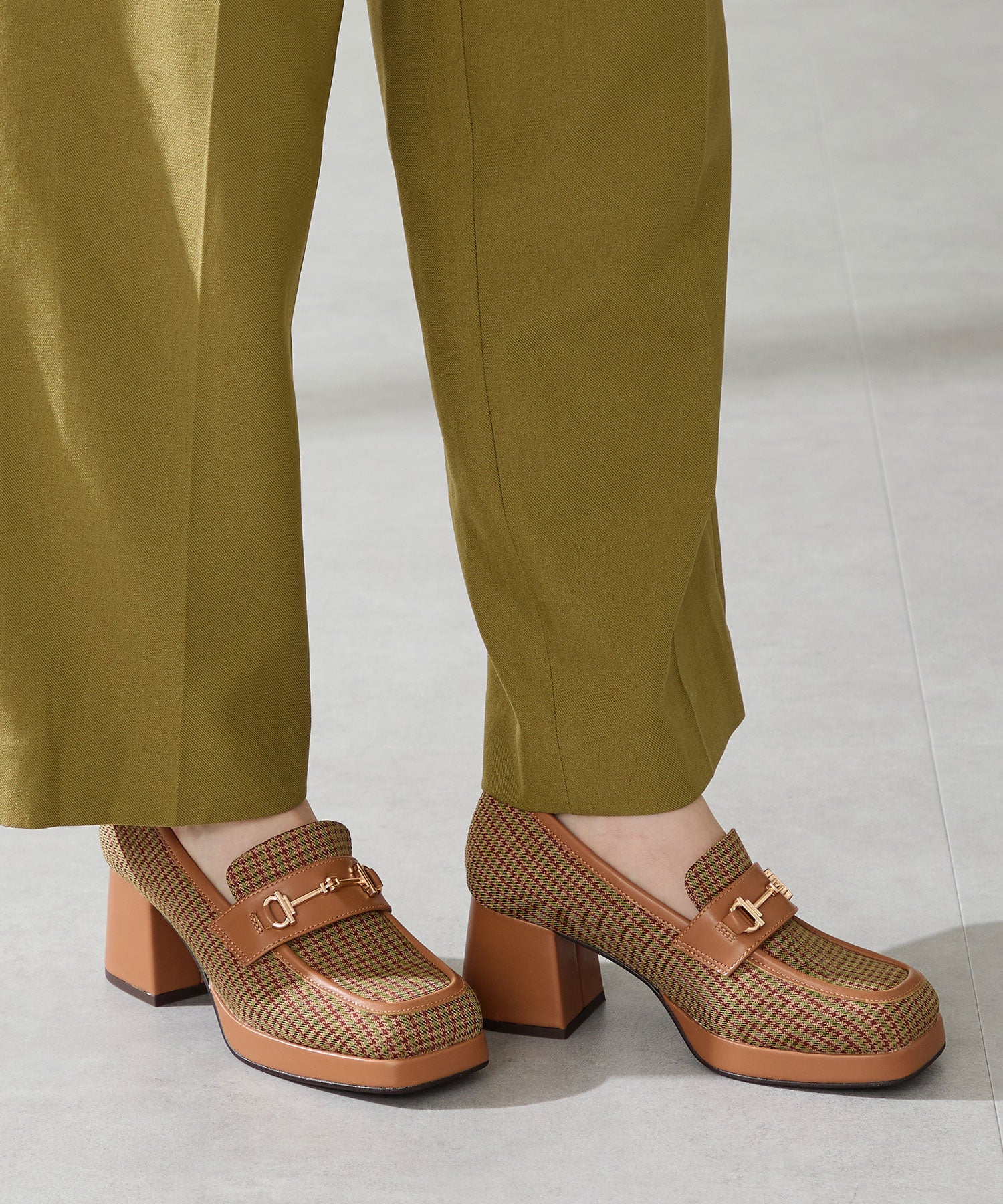 スクエアトゥビットヒールローファー/51324 – ORIENTALTRAFFIC