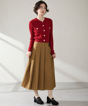 スクエアトゥビットヒールローファー/51324