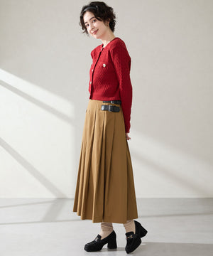 スクエアトゥビットヒールローファー/51324