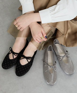 ラインストーン×リボンシアーパンプス/51328