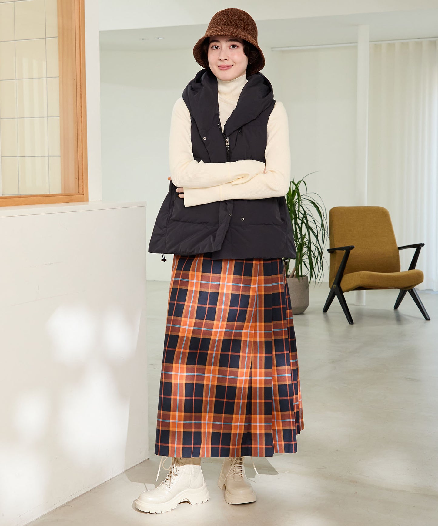 厚底レースアップブーツ/51401