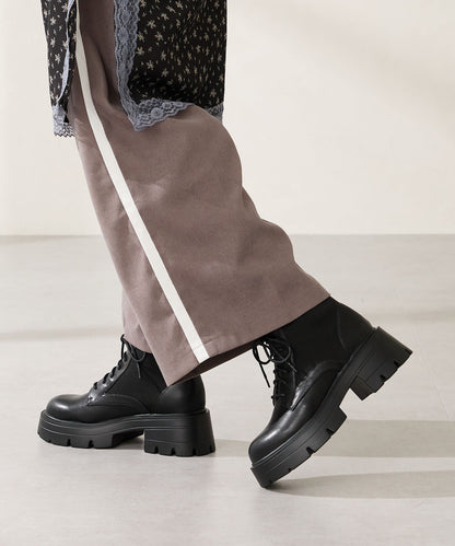 ニットソックスレースアップブーツ/51404