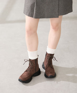 【WEB先行予約/10月下旬発売予定】スニーカーソール編み上げブーツ/51405