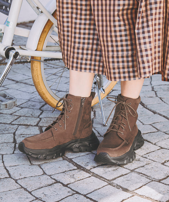 【カタログ掲載アイテム】スニーカーソール編み上げブーツ/51405