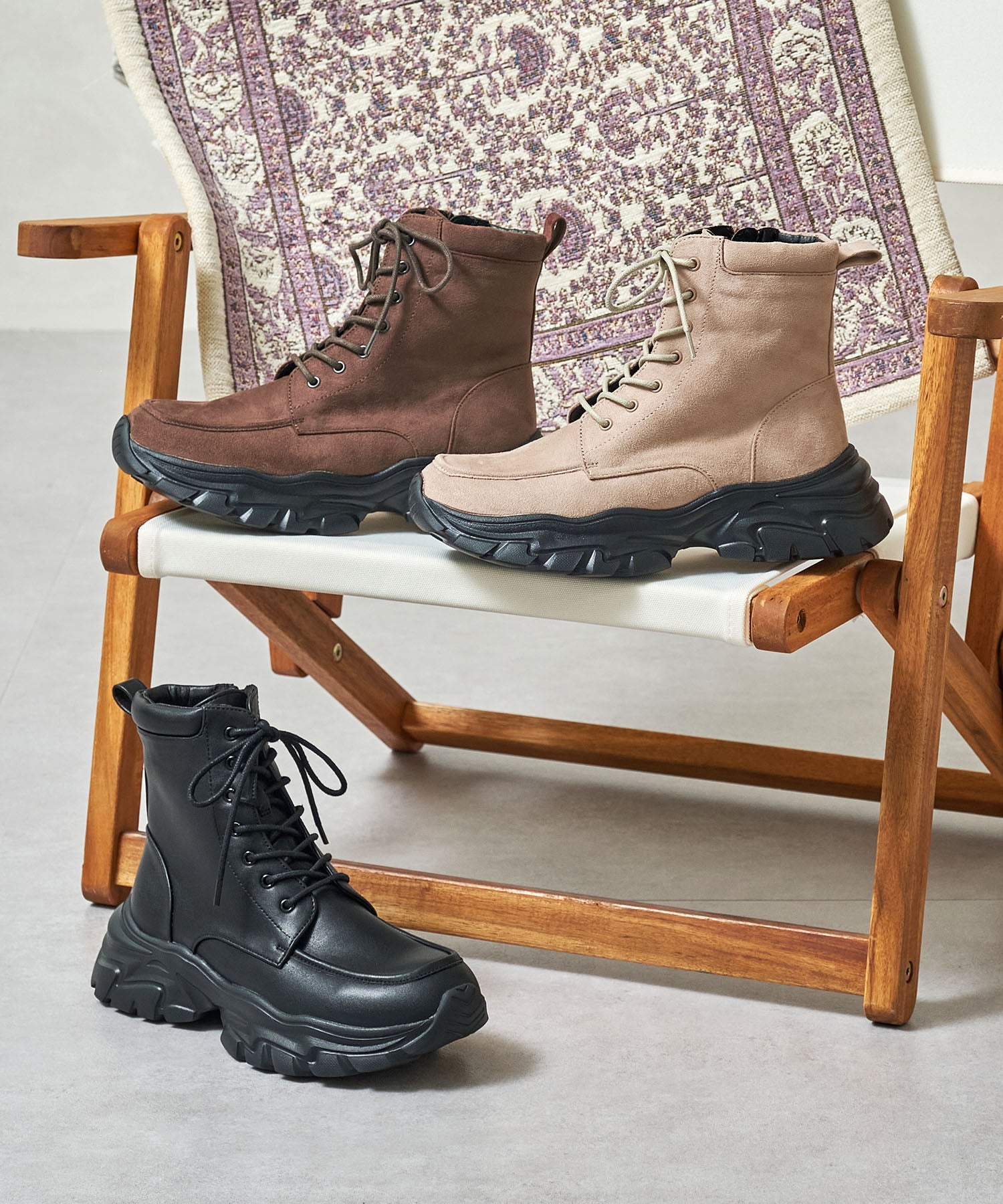 カタログ掲載アイテム】スニーカーソール編み上げブーツ/51405 カタログ掲載アイテム】スニーカーソール編み上げブーツ/51405