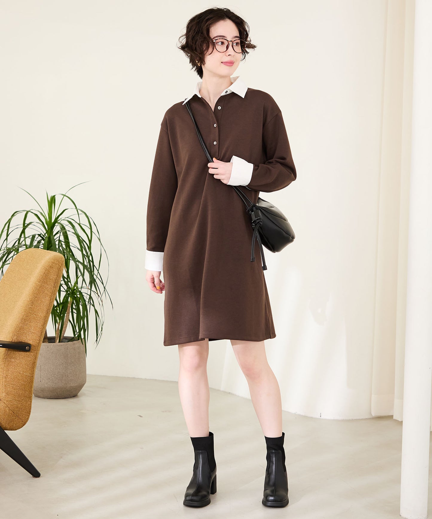 【カタログ掲載アイテム】ニットドッキングヒールショートブーツ/51407