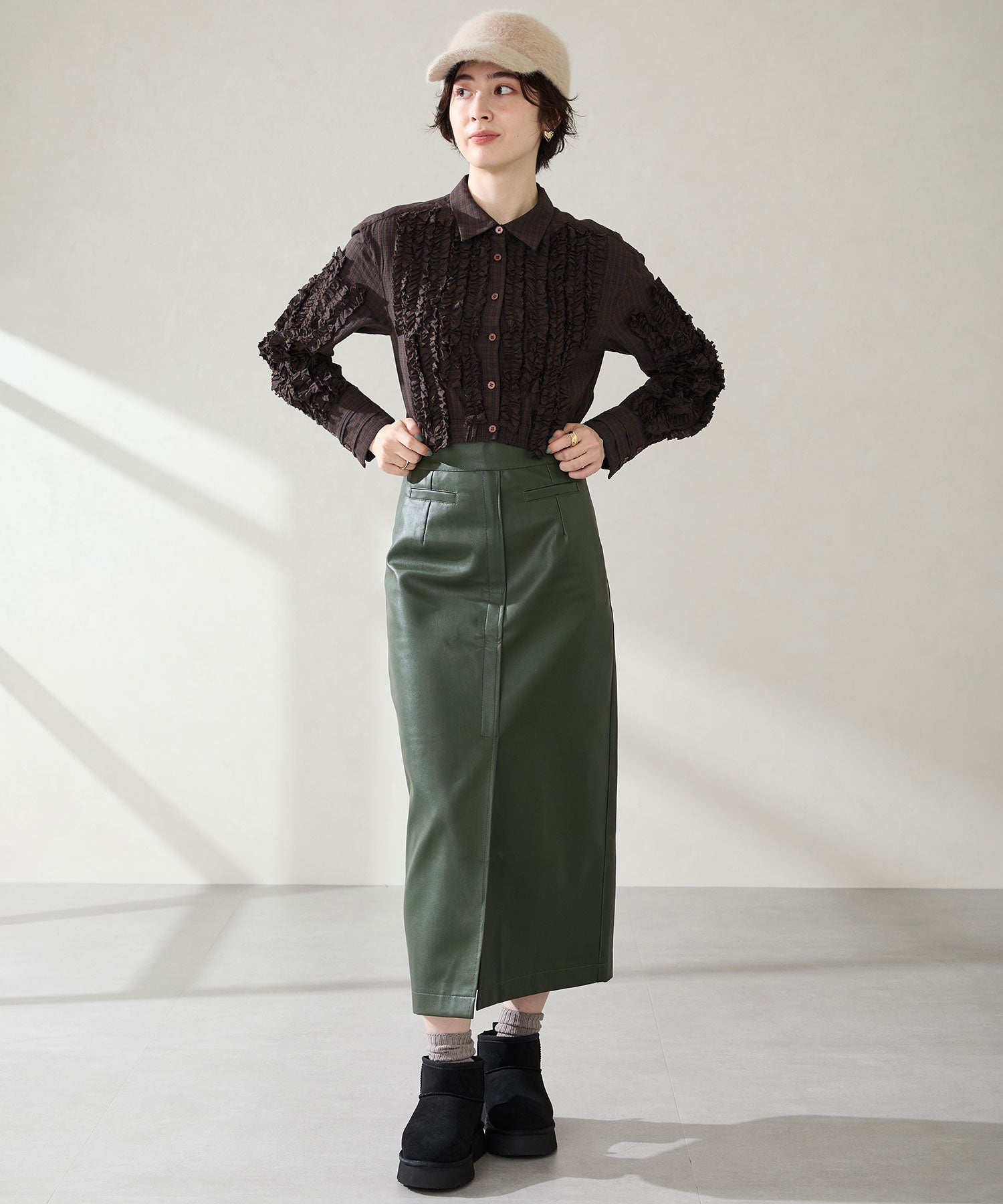 厚底ムートンショートブーツ/51409 – ORIENTALTRAFFIC