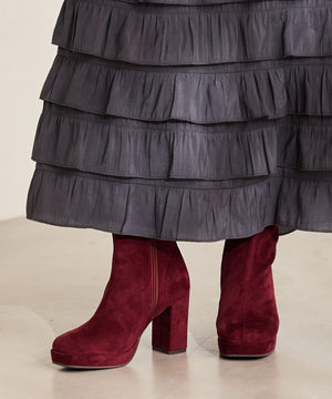 【カタログ掲載アイテム】プラットフォームヒールショートブーツ/51410