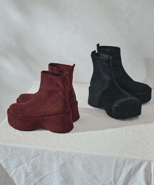 プラットフォーム厚底ストレッチブーツ/51421