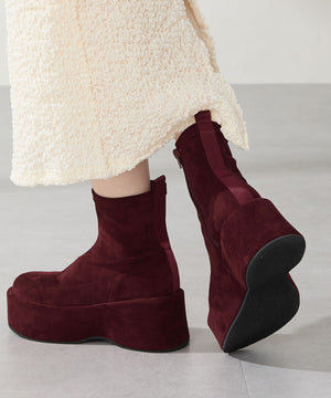 プラットフォーム厚底ストレッチブーツ/51421