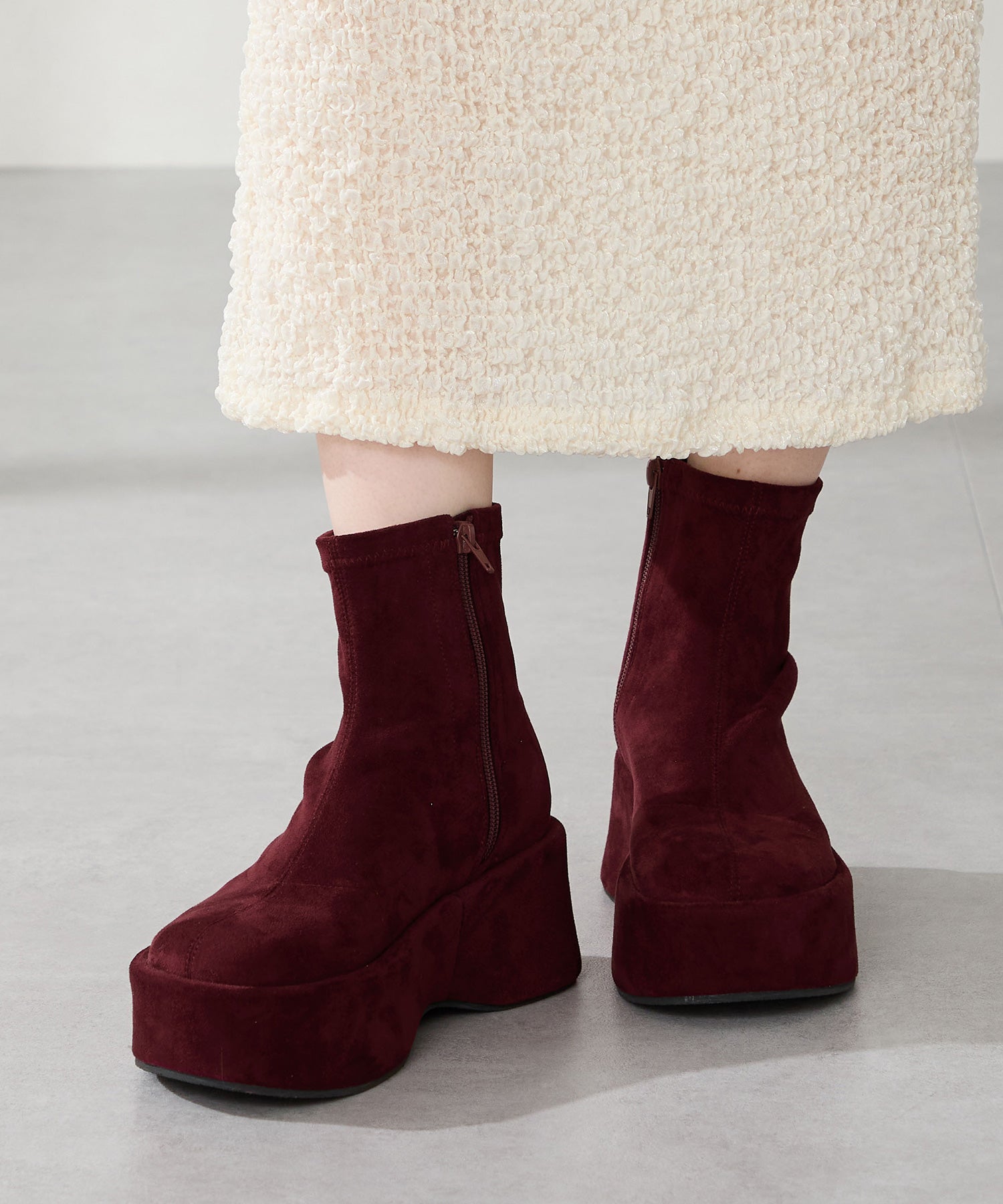 オリエンタルトラフィック（ORiental TRaffic）/【25秋冬新作】プラットフォーム厚底ストレッチブーツ/51421 プラットフォーム厚底ストレッチブーツ/51421 – ORIENTALTRAFFIC