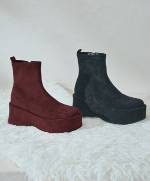 プラットフォーム厚底ストレッチブーツ/51421