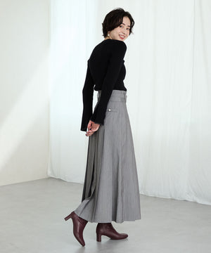 ストレッチヒールバックジップブーツ/51423