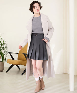 ビジューモチーフ切替ヒールブーツ/51424