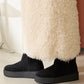 サイドスリット厚底ムートンショートブーツ/51425