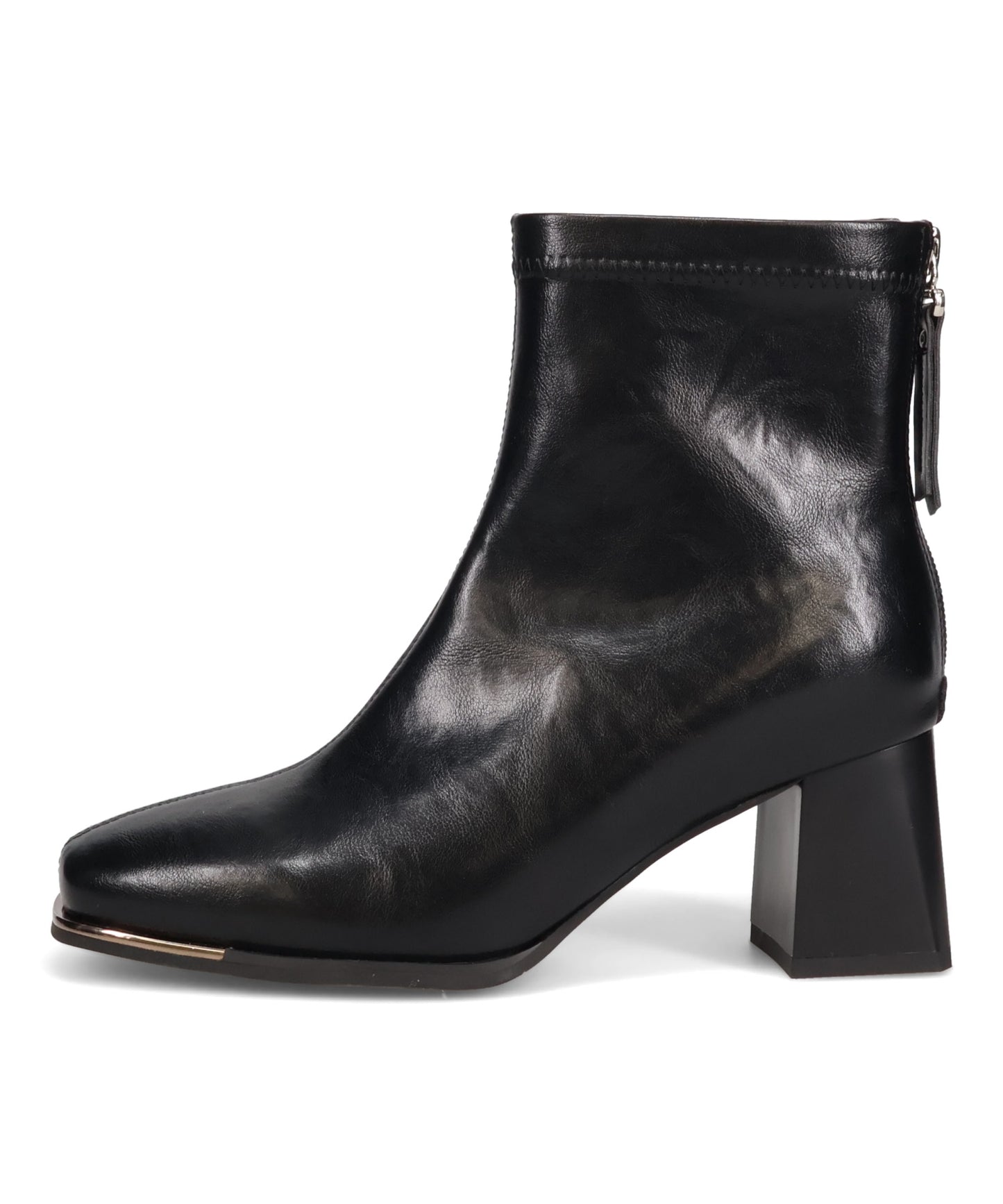 【WEB先行予約/1月上旬発売予定】メタリックトゥパーツヒールショートブーツ/51426