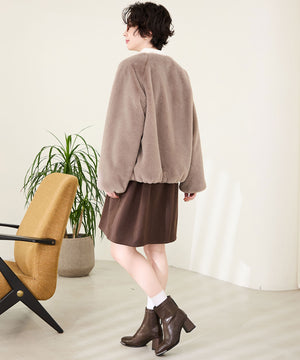 【WEB先行予約/1月上旬発売予定】メタリックトゥパーツヒールショートブーツ/51426