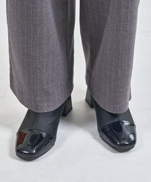 【WEB先行予約/1月上旬発売予定】つま先切替デザインショートブーツ/51427