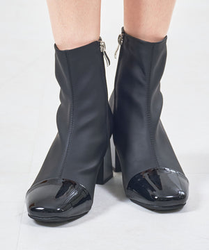 【WEB先行予約/1月上旬発売予定】つま先切替デザインショートブーツ/51427