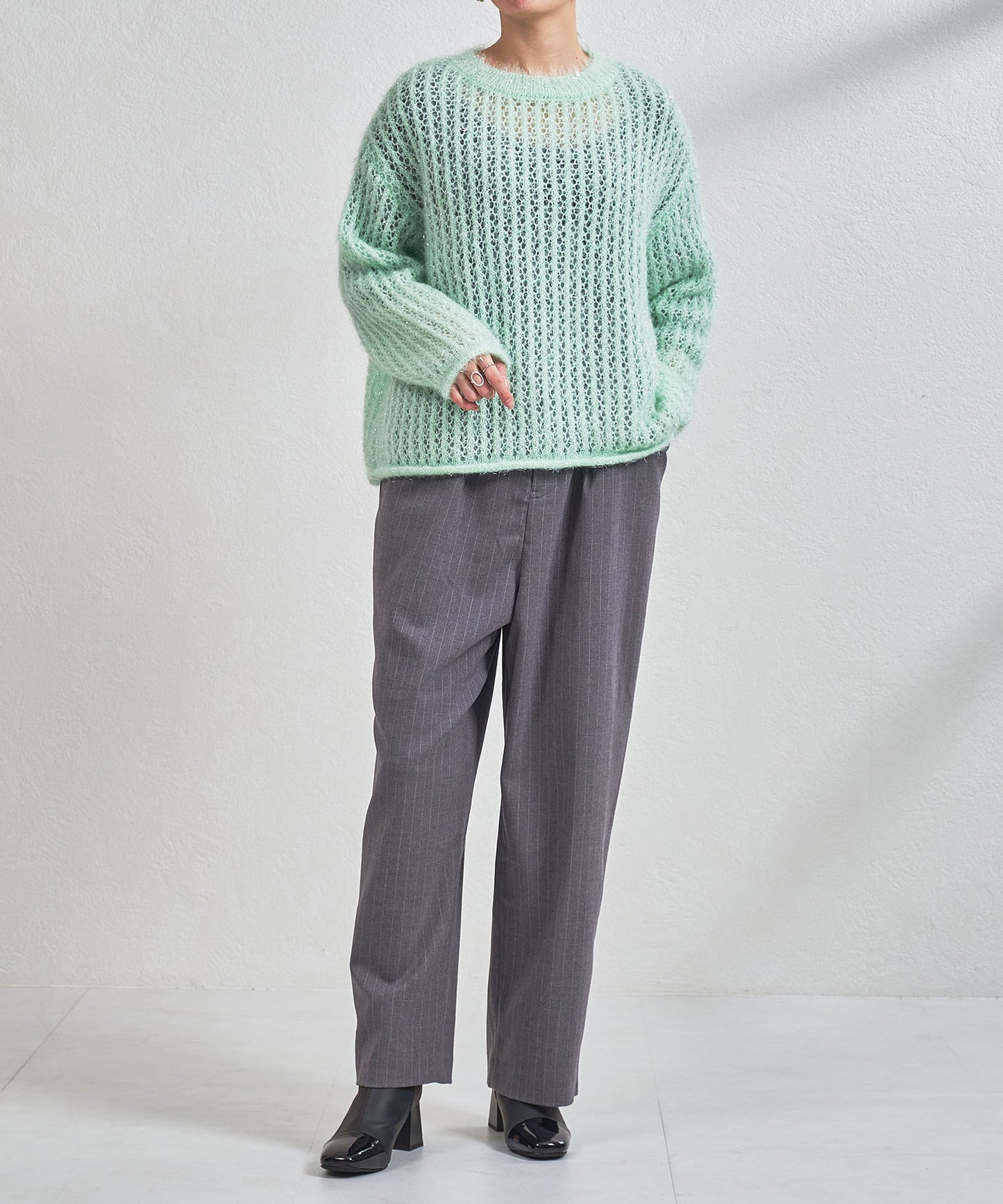 【WEB先行予約/1月上旬発売予定】つま先切替デザインショートブーツ/51427