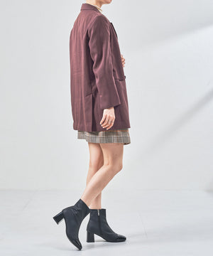 【WEB先行予約/1月上旬発売予定】つま先切替デザインショートブーツ/51427