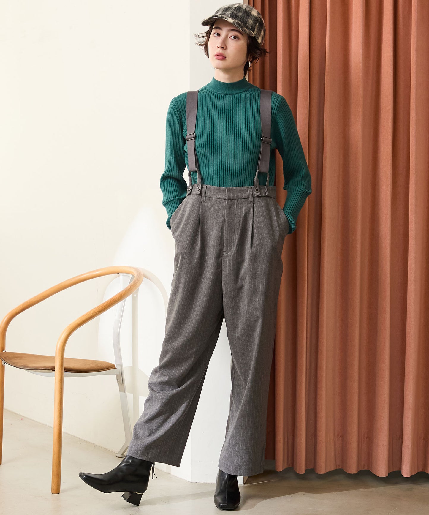 【WEB先行予約/1月中旬発売予定】スラントカットステッチショートブーツ/51428