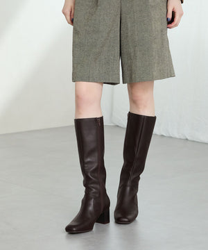 【WEB先行予約/11月中旬発売予定】スクエアトゥチャンキーヒールロングブーツ/51501