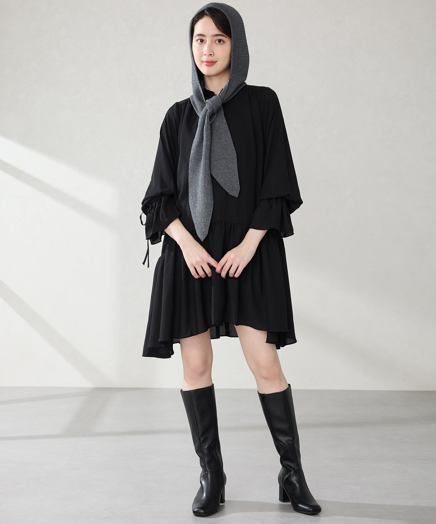 スクエアトゥチャンキーヒールロングブーツ/51501 – ORIENTALTRAFFIC