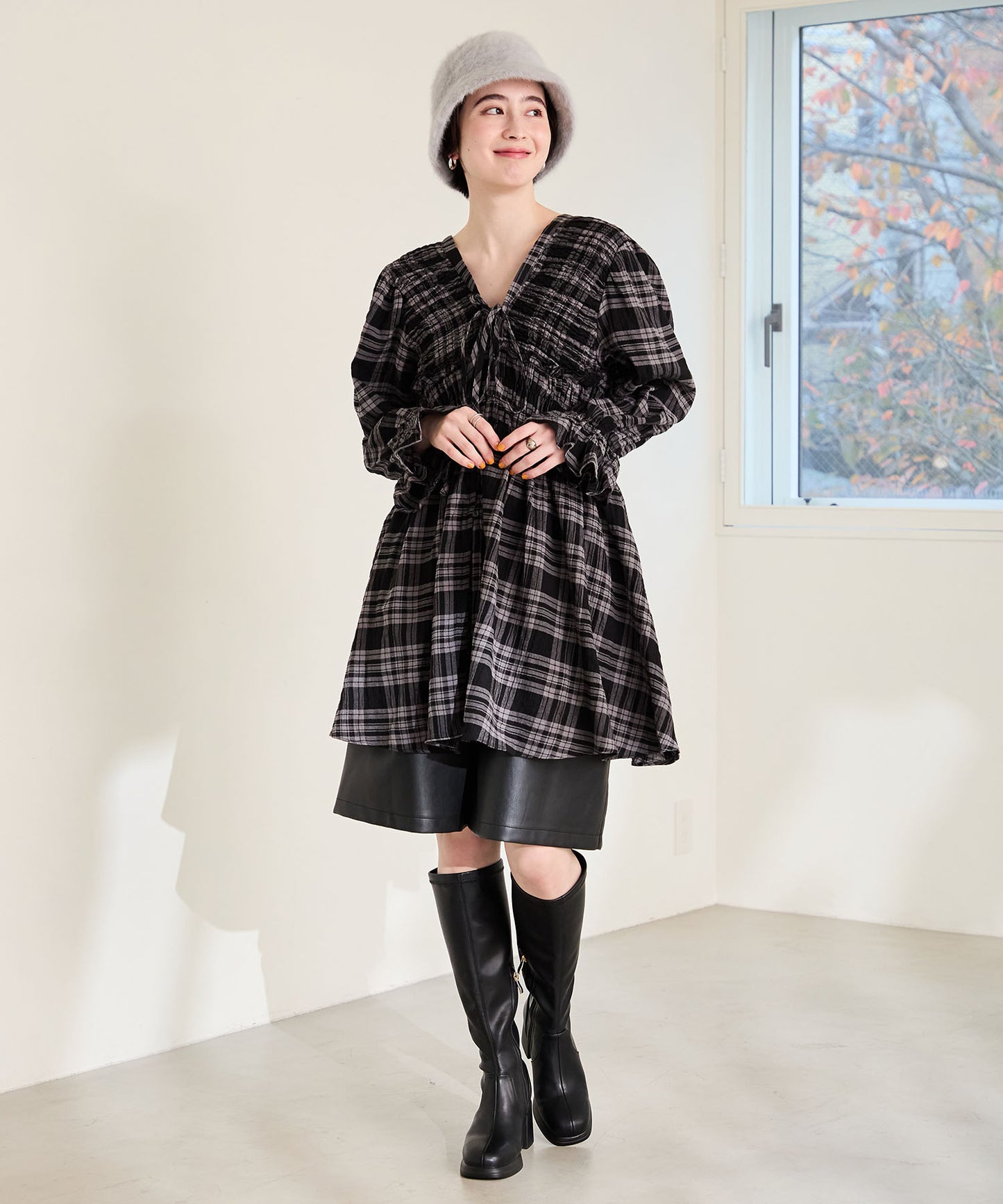 ソフトソールストレッチヒールロングブーツ/51504